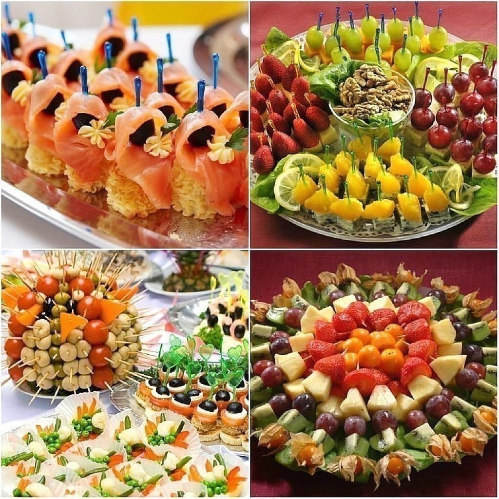 Канапе с огурцом