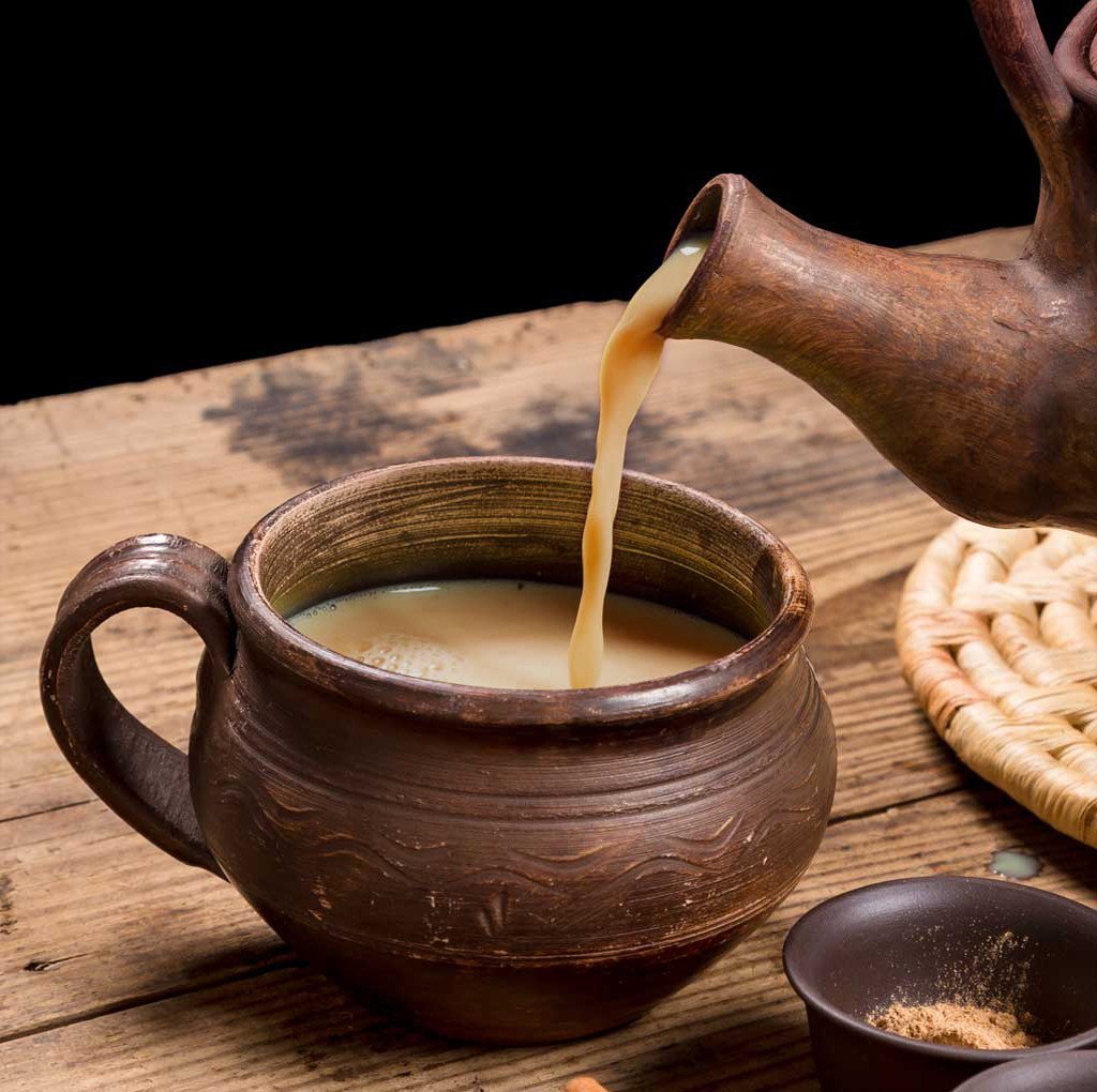 Монгольский чай с молоком и солью