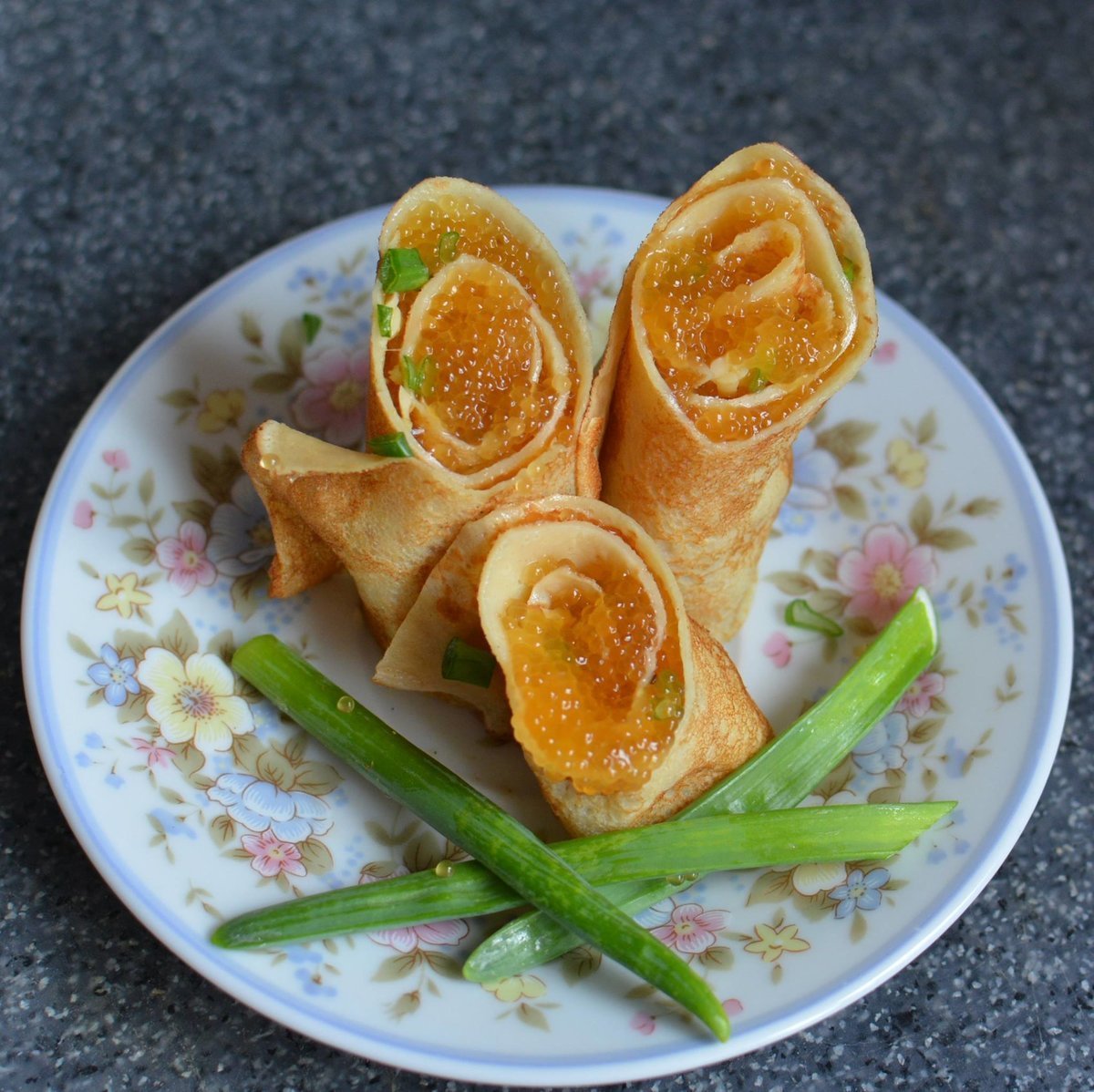 Необычная подача блинов