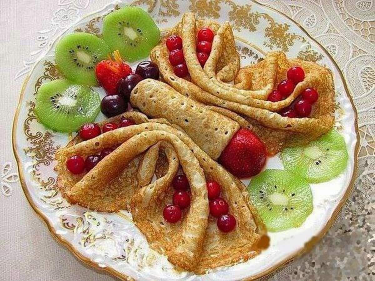 Необычная подача блинов