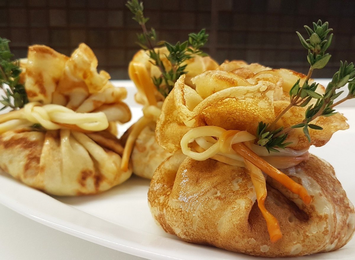 Блинчики мешочки