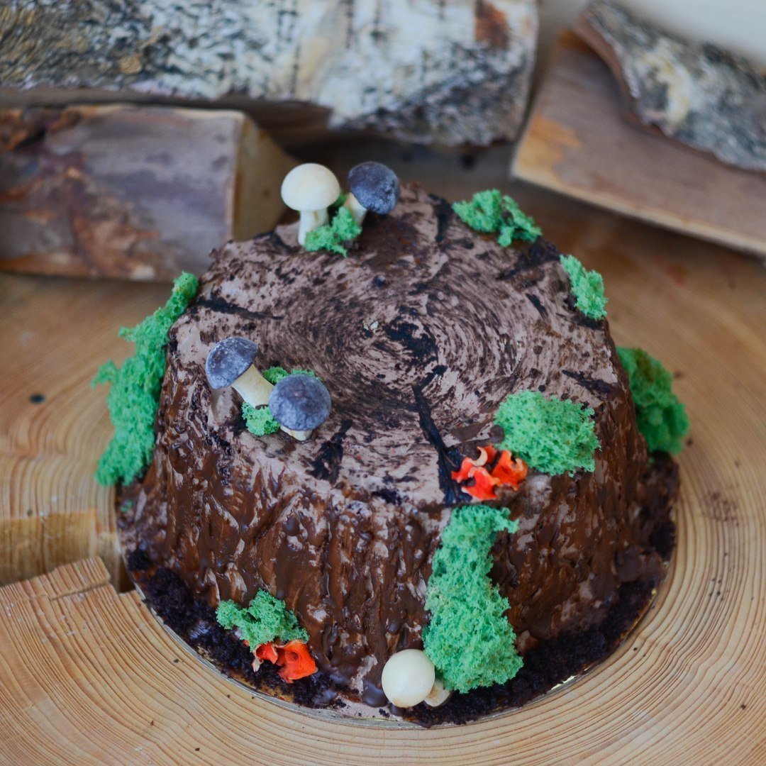 Торт пень декор БЗК