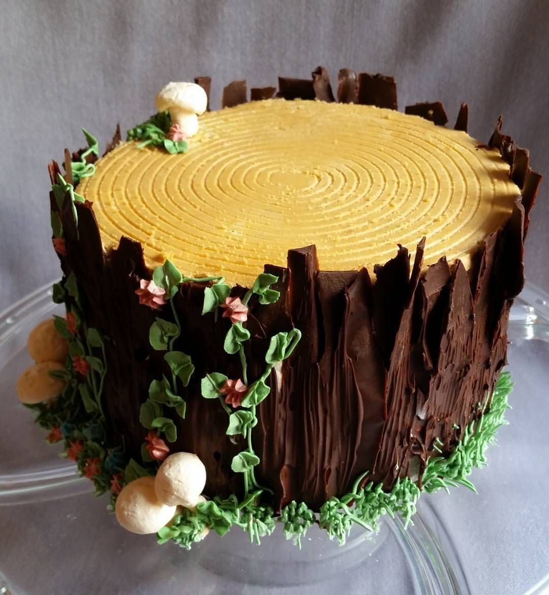 Торт пенёк с пряниками