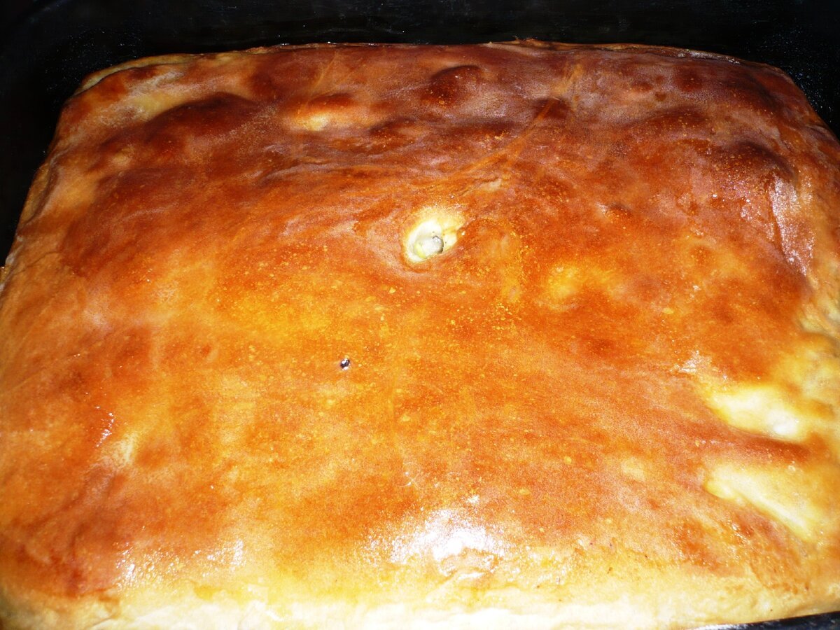 Пирог с картошкой из дрожжевого теста