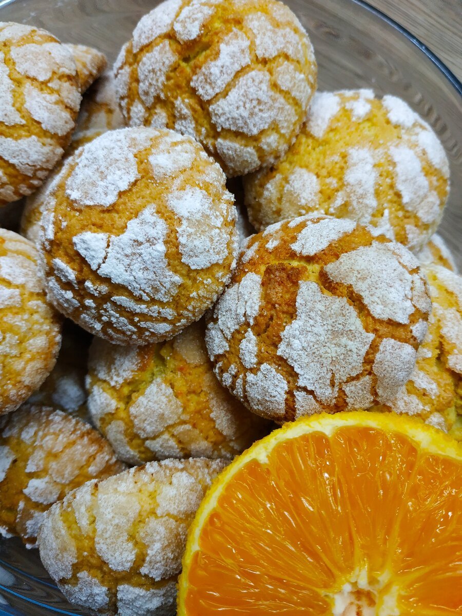 Печенье апельсиновое с трещинками