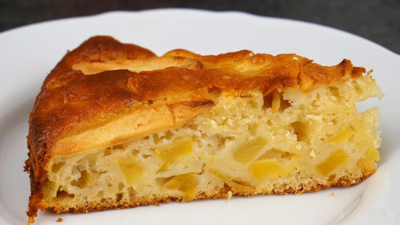 Заливной пирог с яблоками на молоке рецепт с фото пошагово в духовке