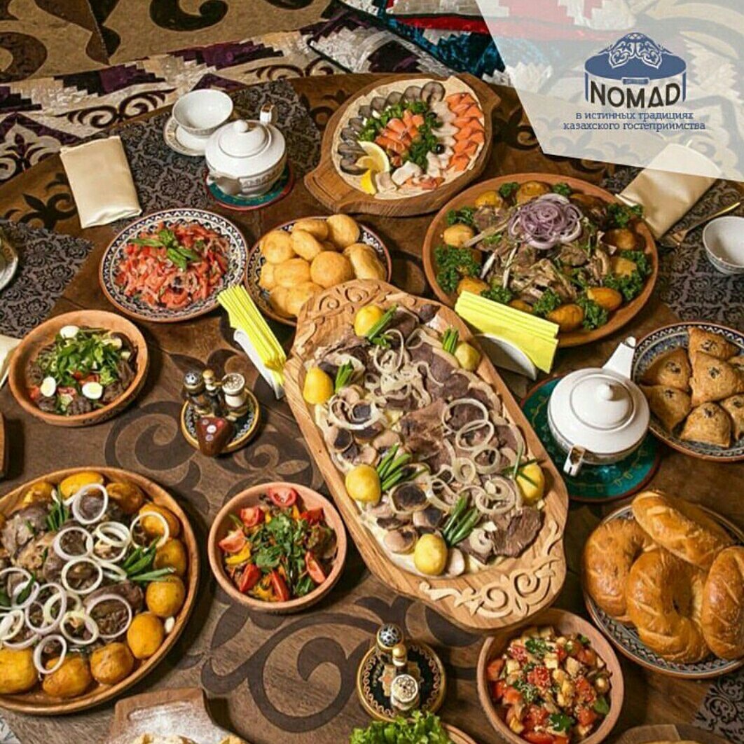 Казахская блюда Национальная дастархан