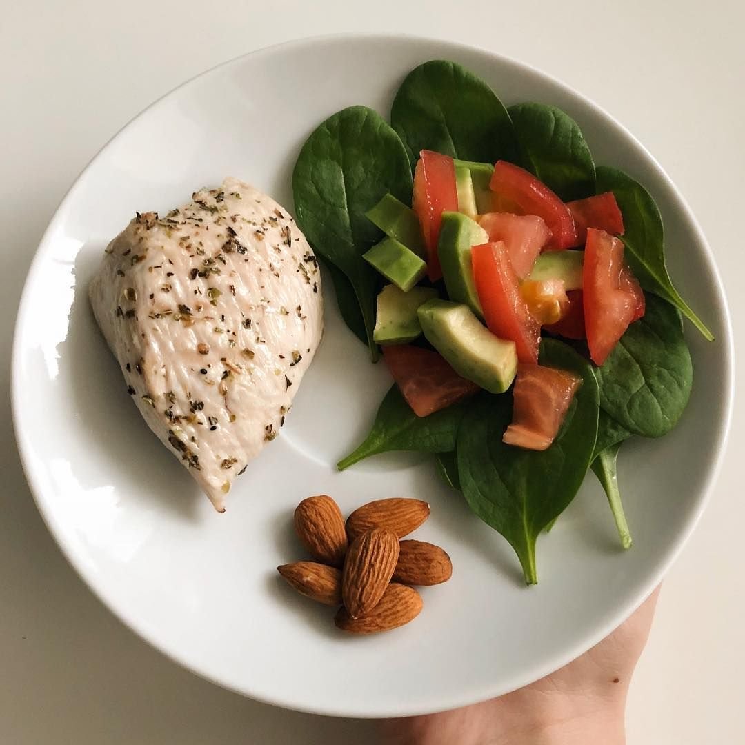 Кето еда в тарелке