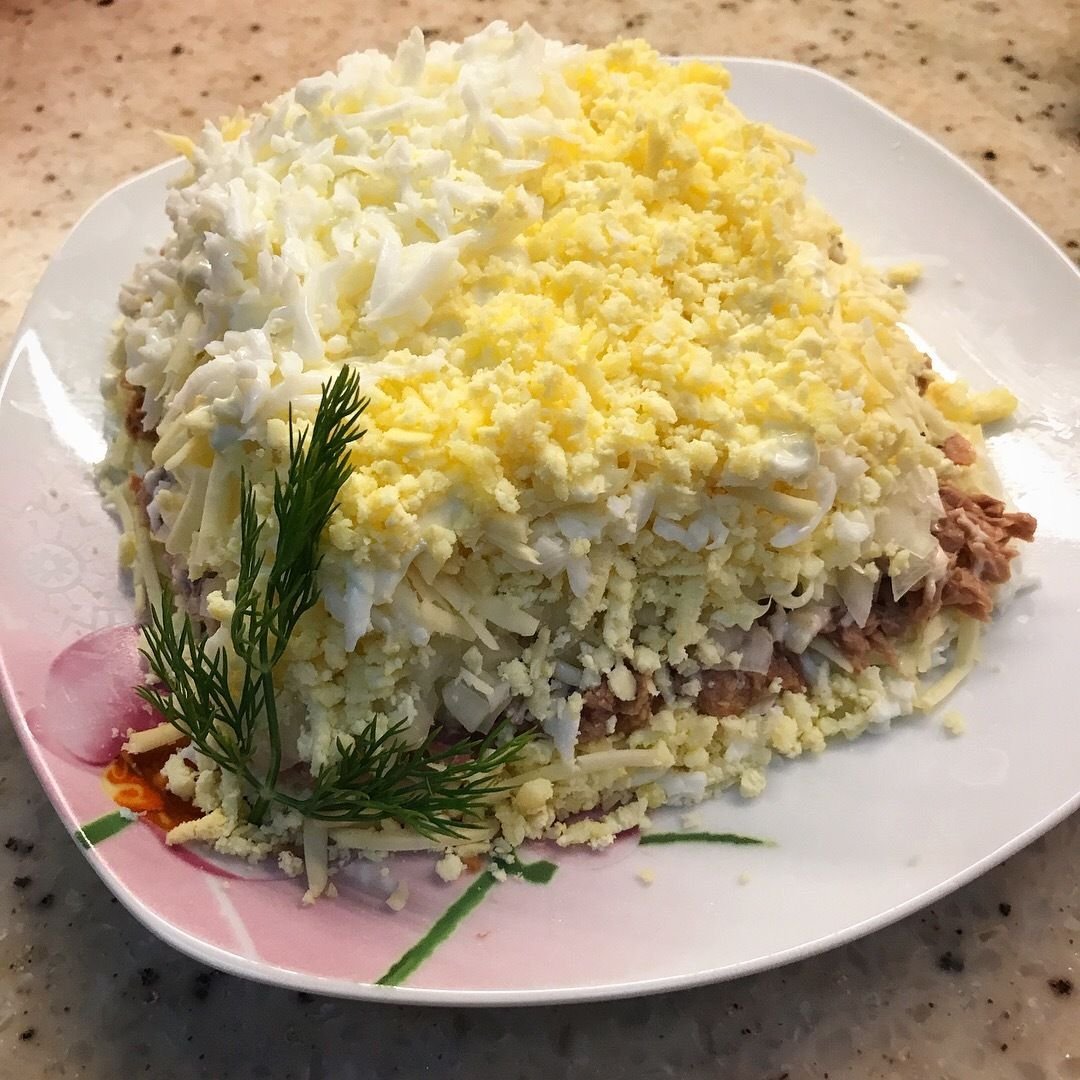 Австрийский салат с горбушей