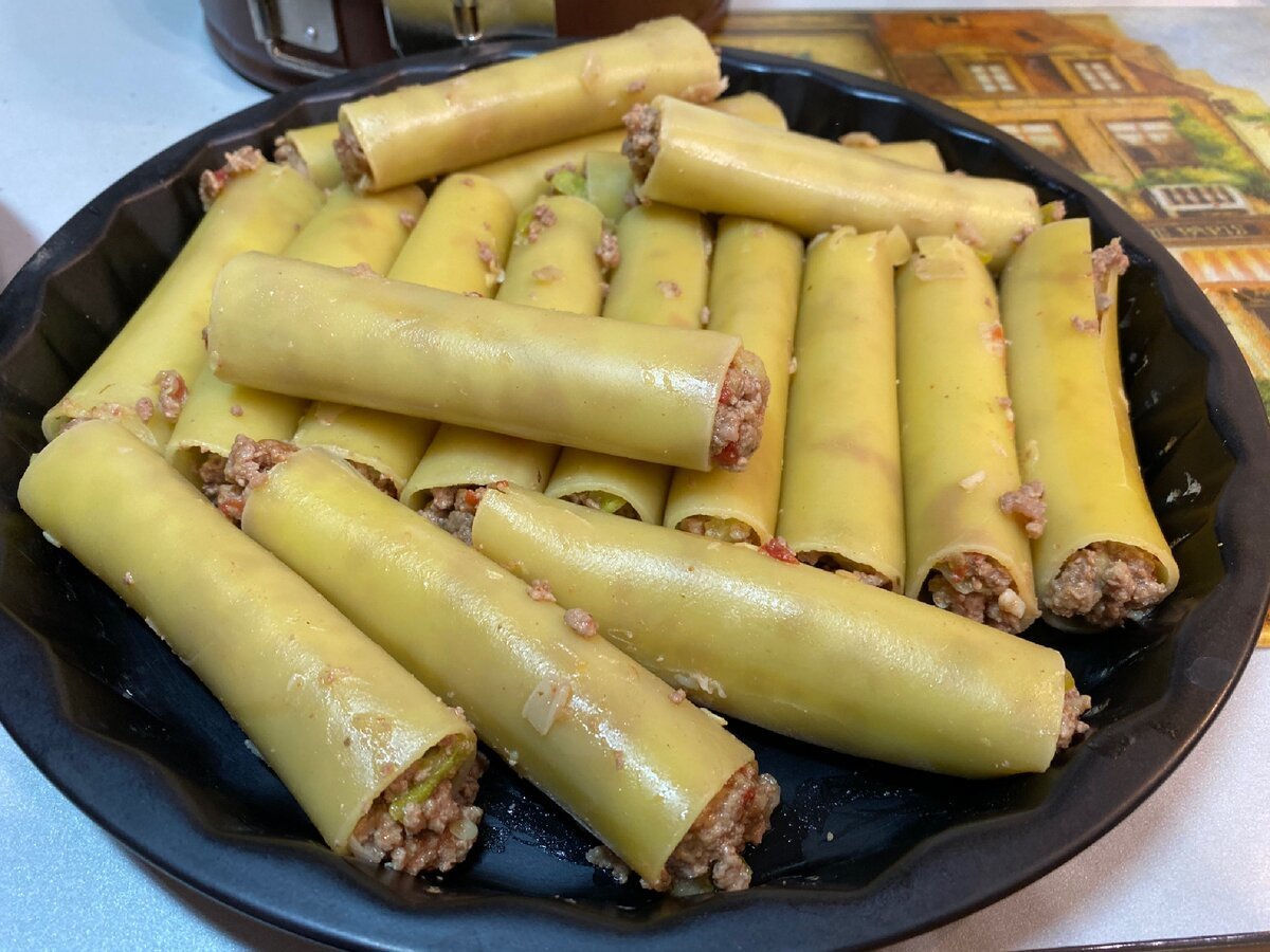 Фаршированные макароны каннеллони