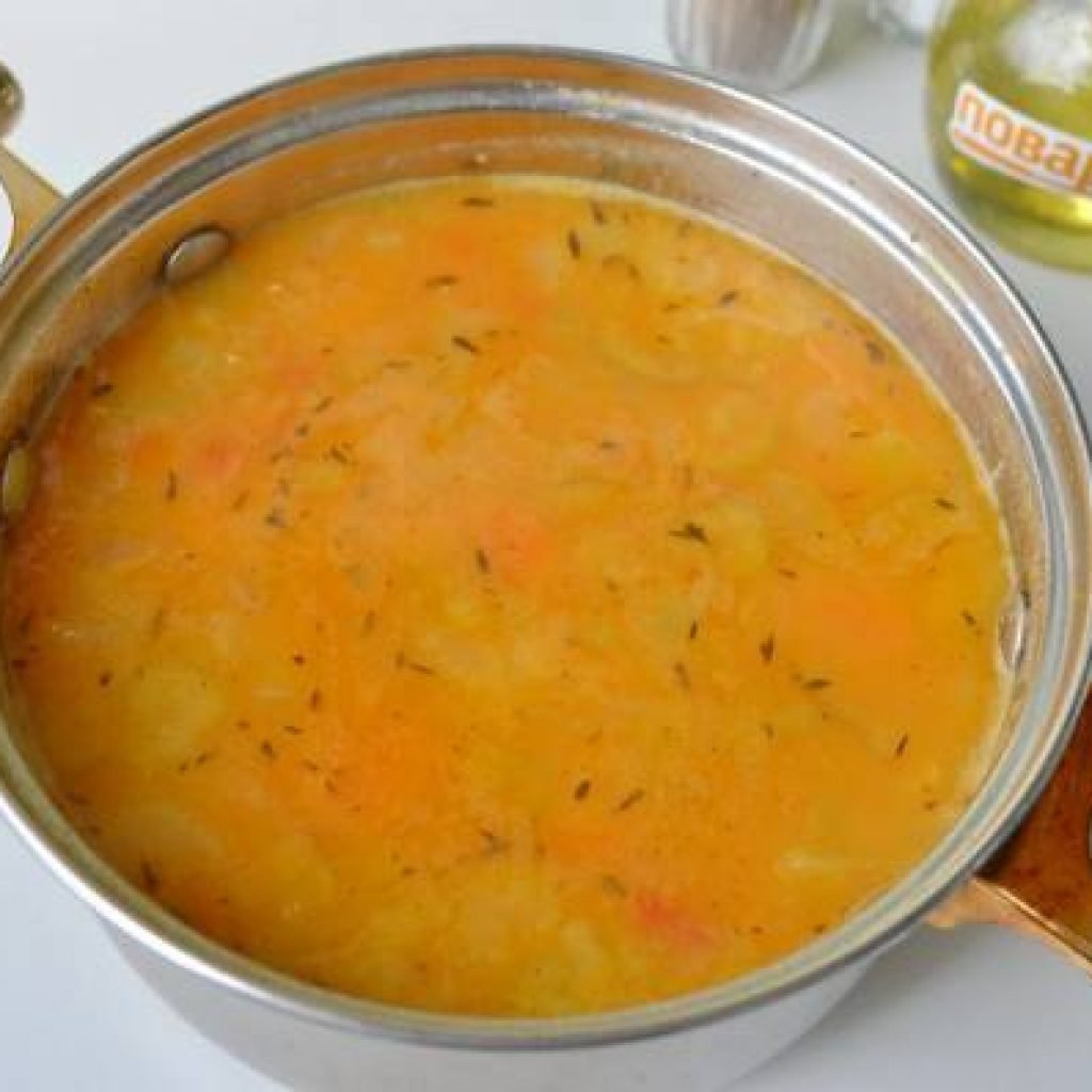 Гороховый суп с болгарским перцем