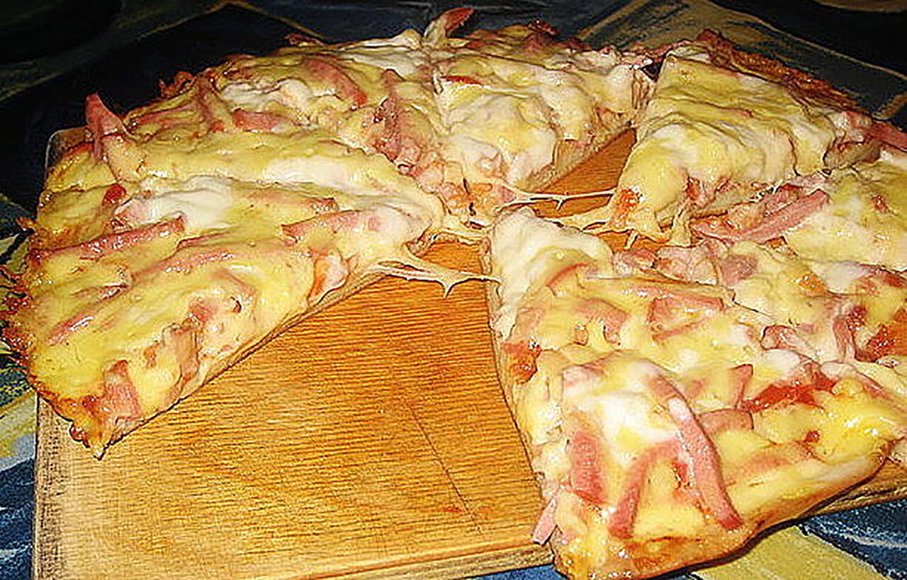 быстро пицца в духовке из лаваша фото 102