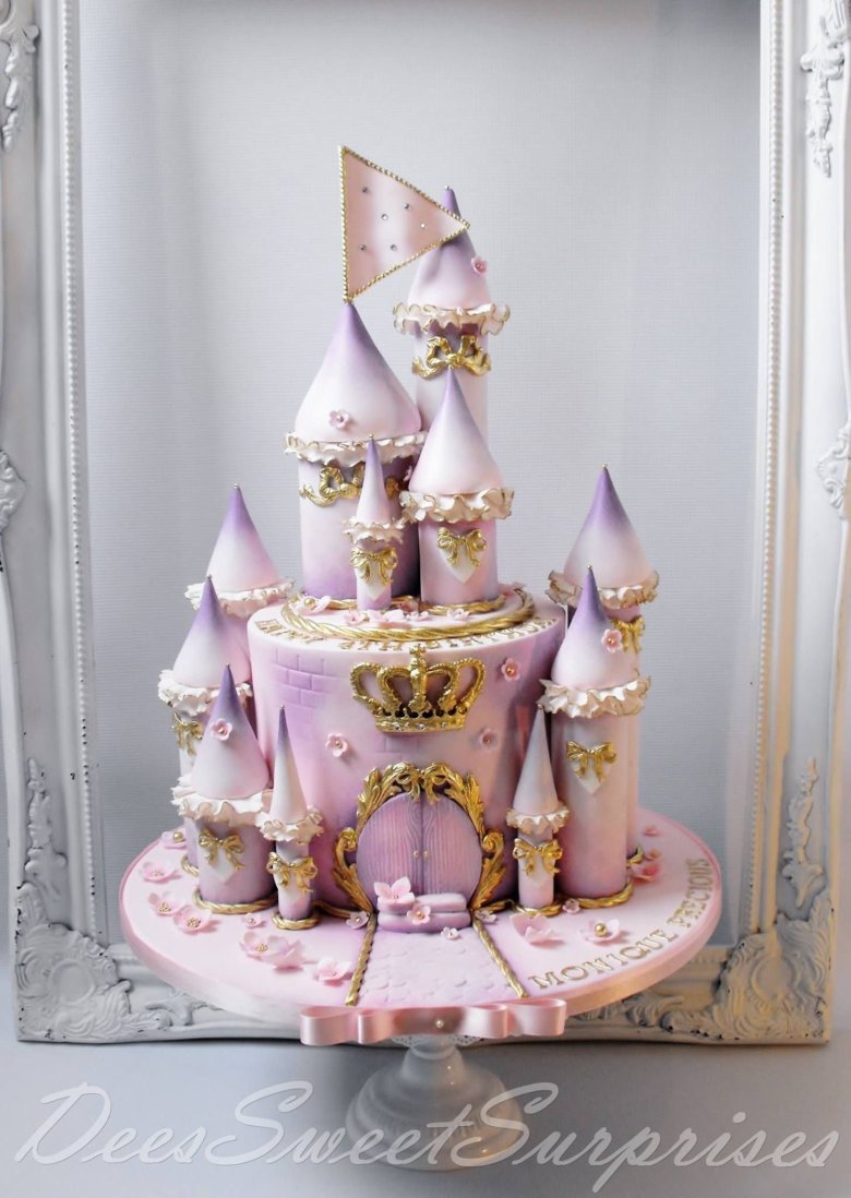 Торт ЗАМОК для принцессы МК Как сделать торт ЗАМОК мастер-класс