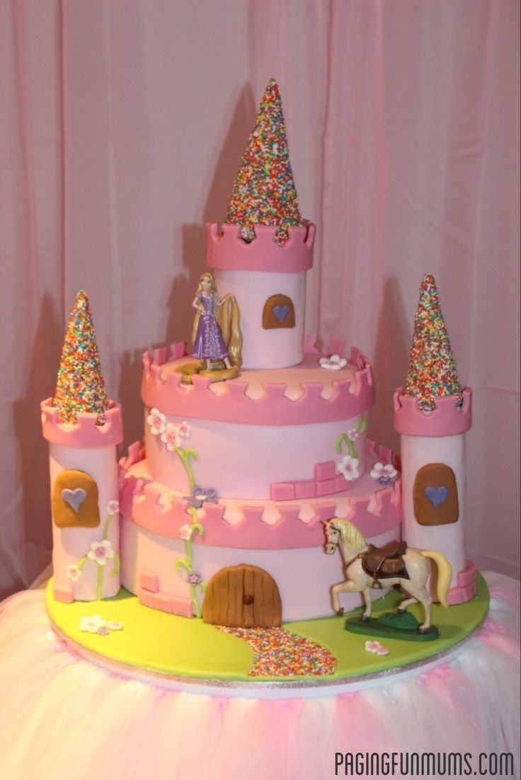 Замок принцессы торт
