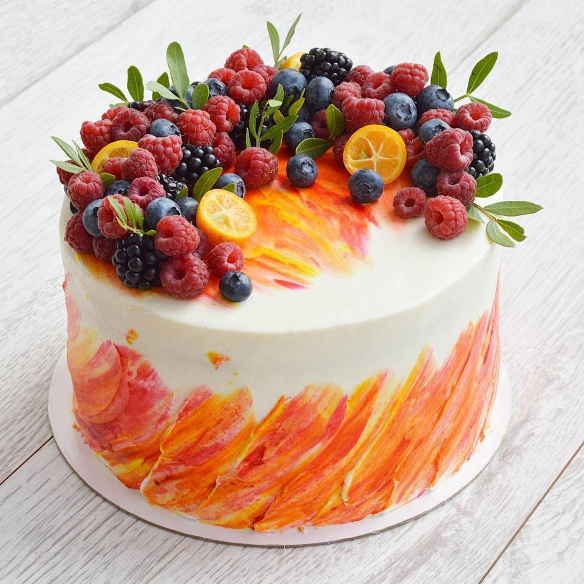 Маковый бисквит с лимонным курдом