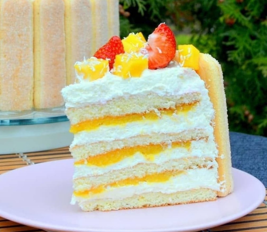 Торт шоколад манго маракуйя