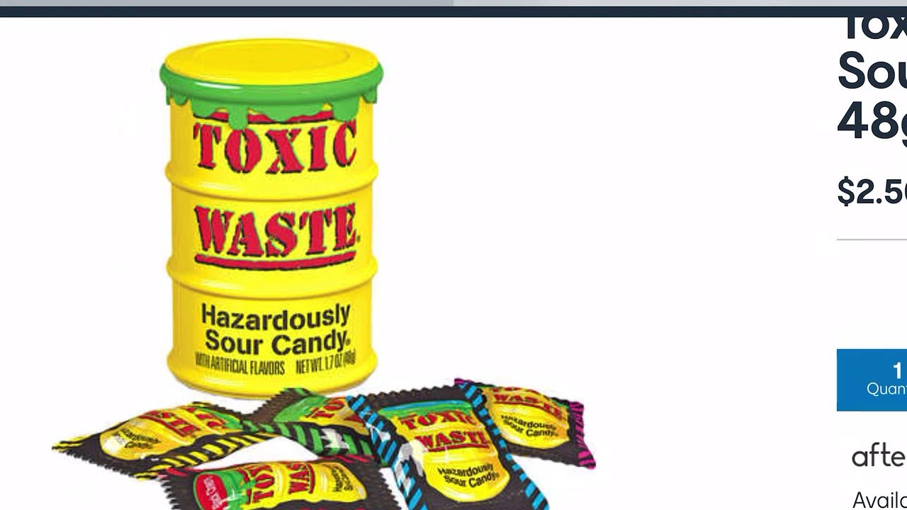 Супер кислые конфеты Toxic waste