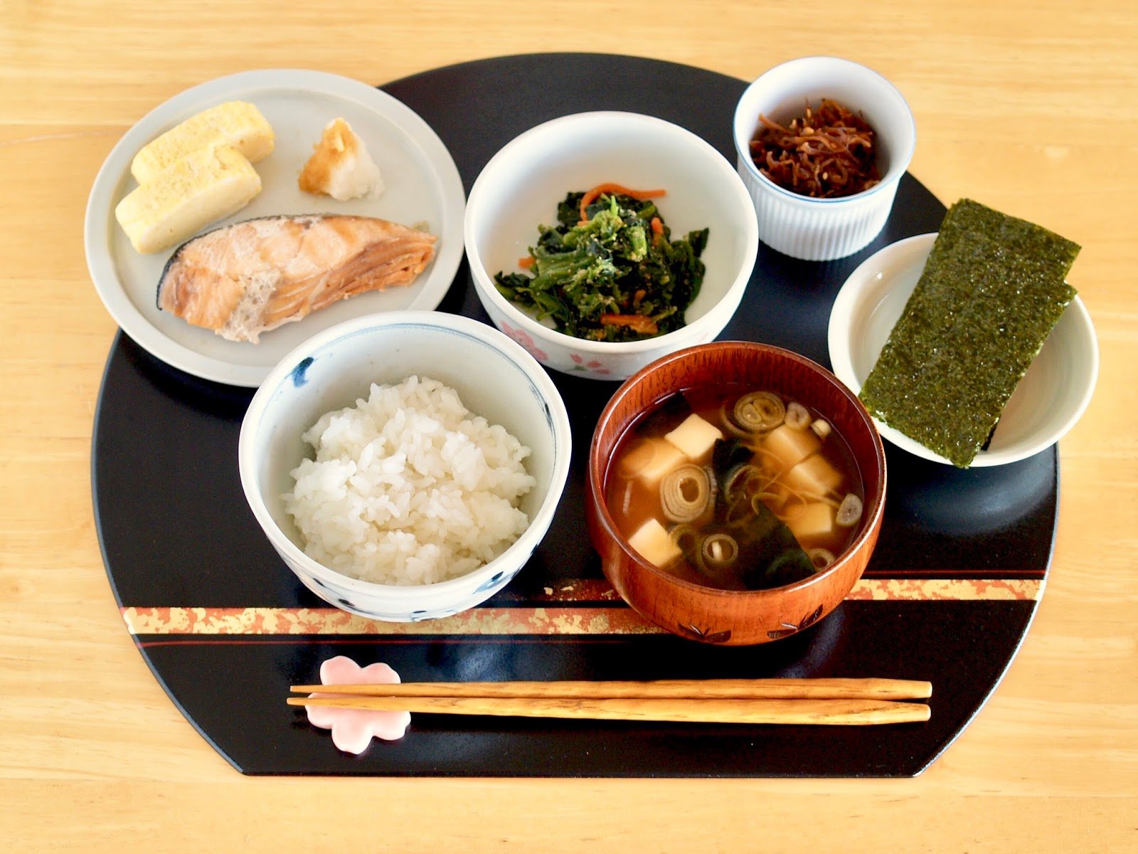 Японский обед. Традиционная японская еда. Японский завтрак. Завтрак в Японии.