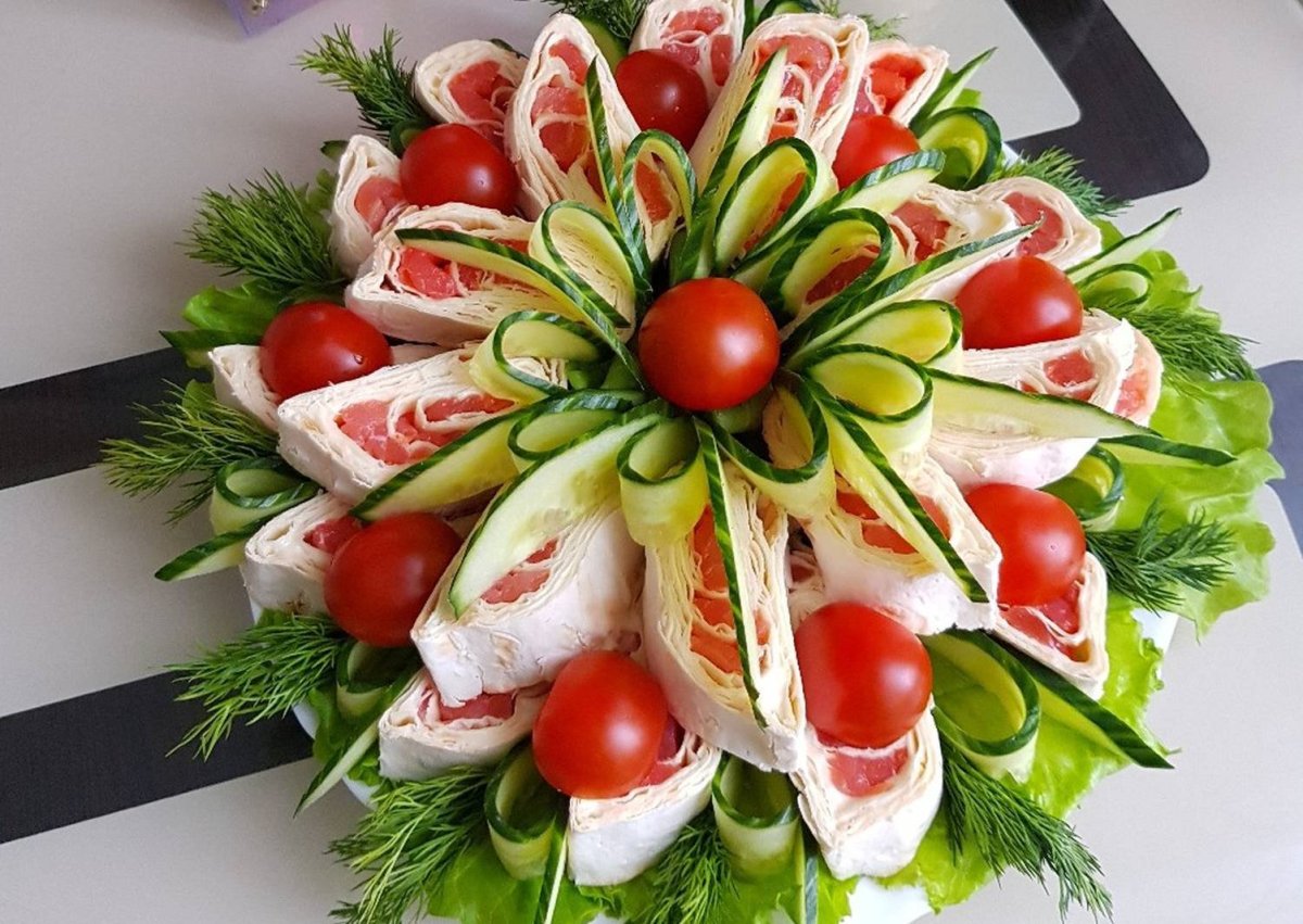 Украшение закусок