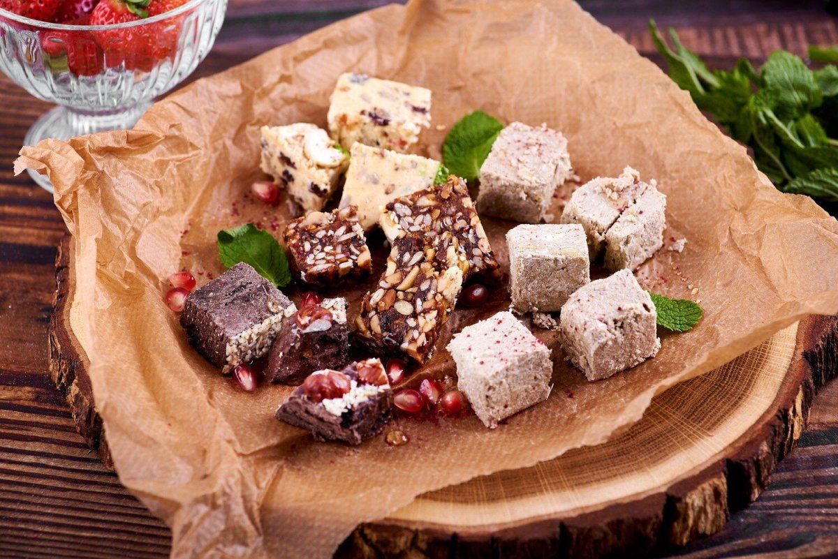 Рахат лукум с халвой