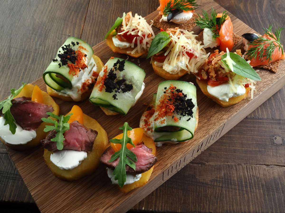 Холодные закуски для фуршета