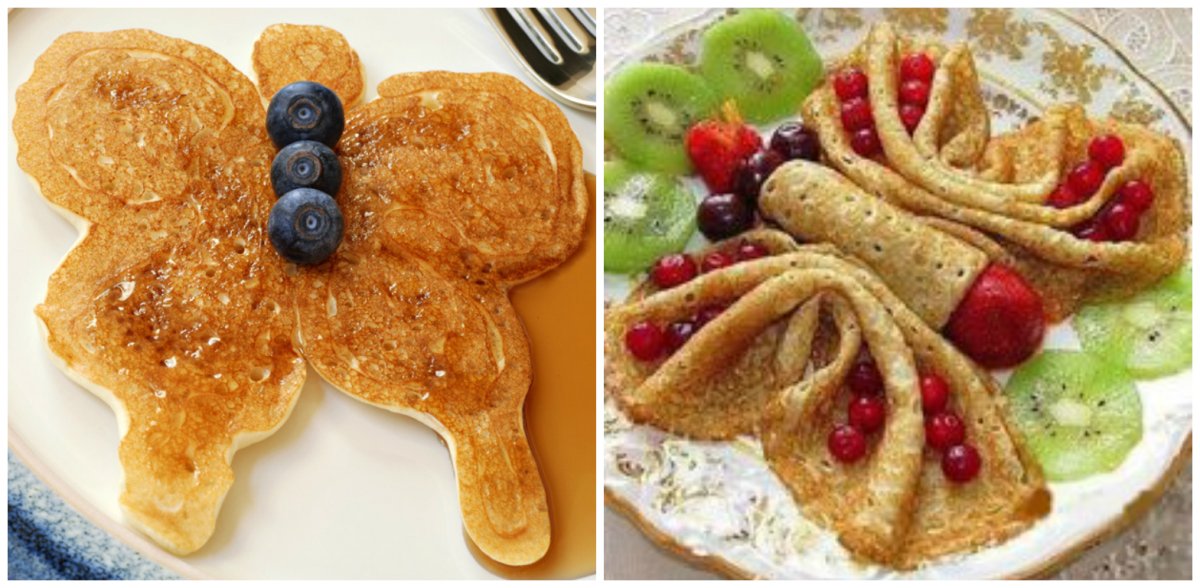 Украшение блинов