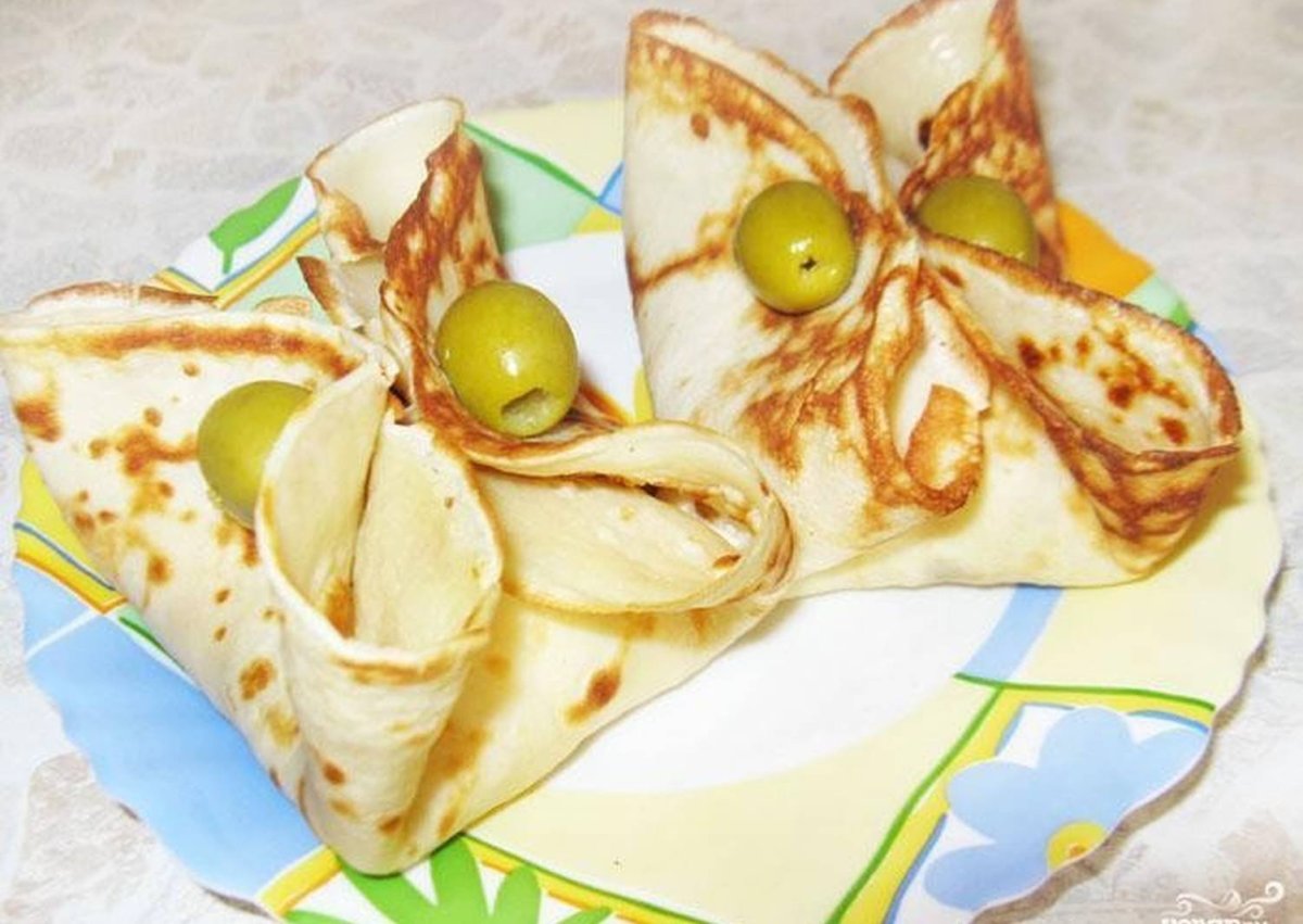 Оригинальная подача блинчиков