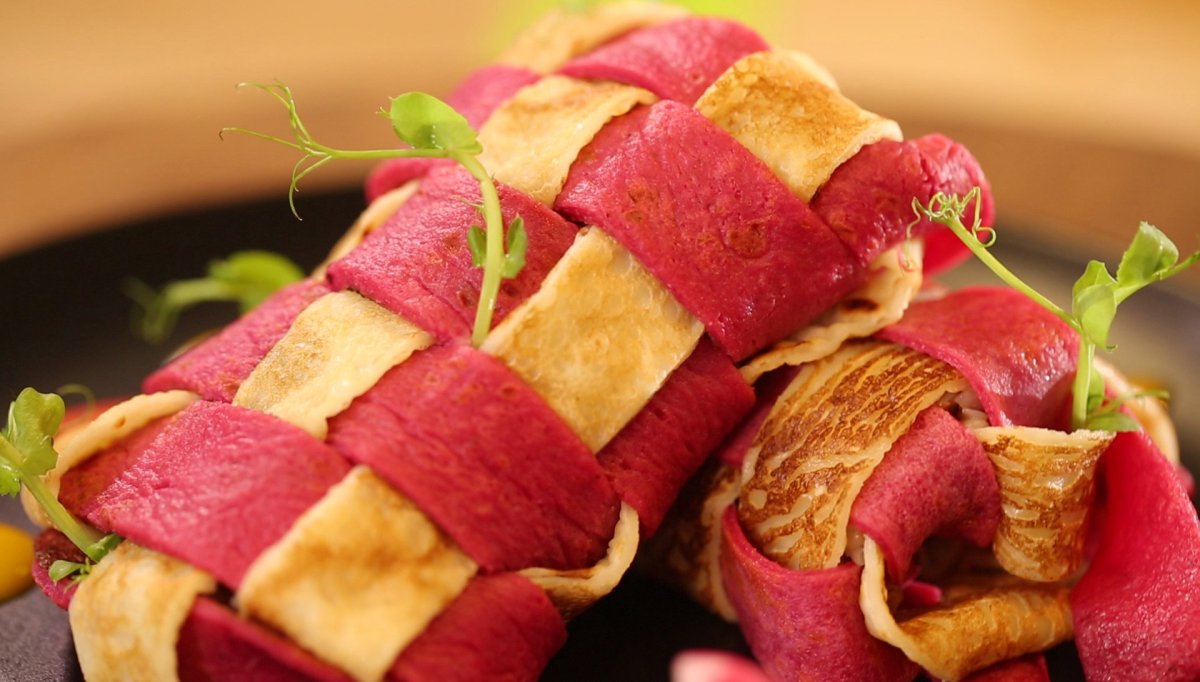 Оригинальная подача блинов