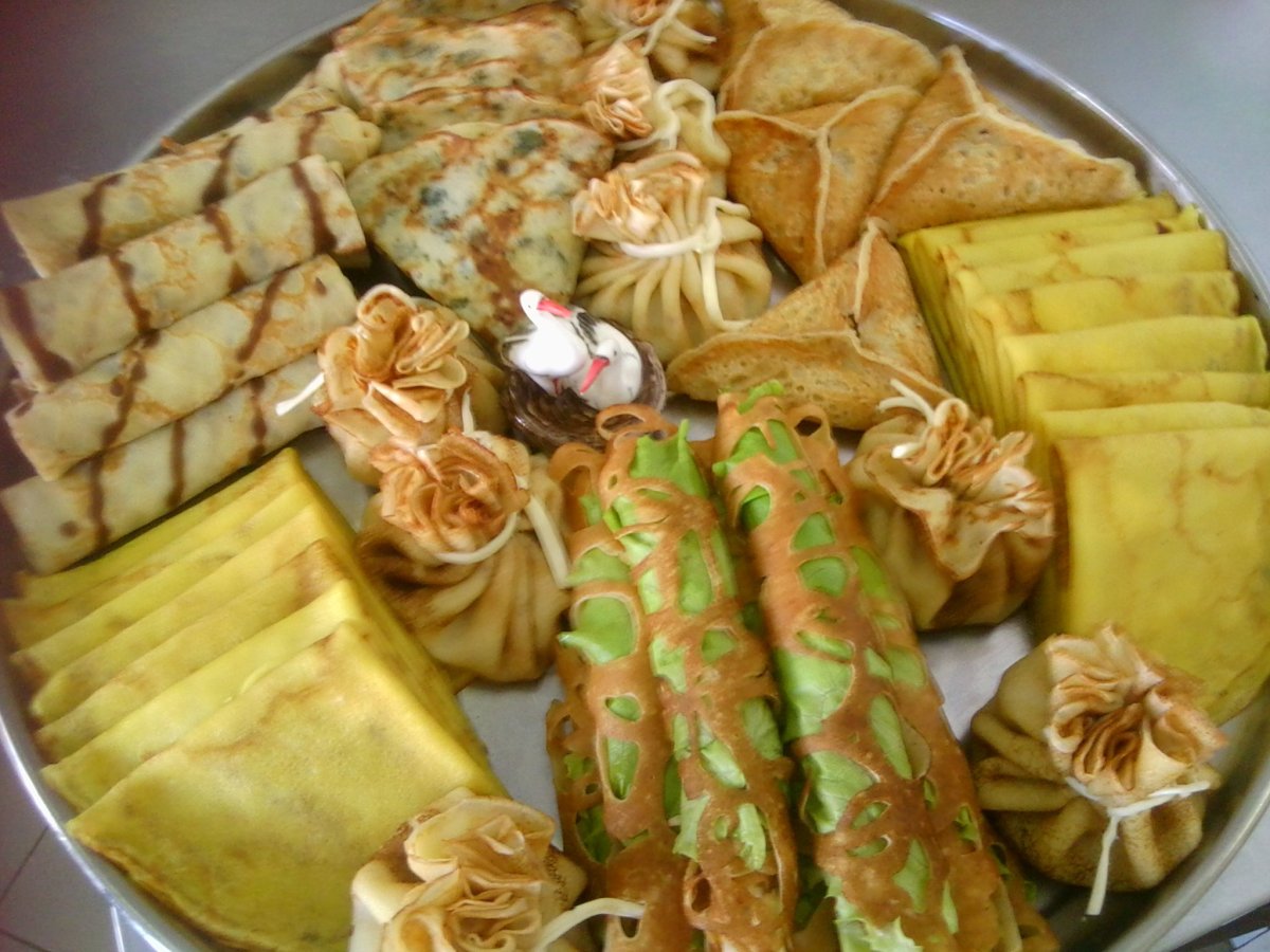 Оригинальная подача блинов