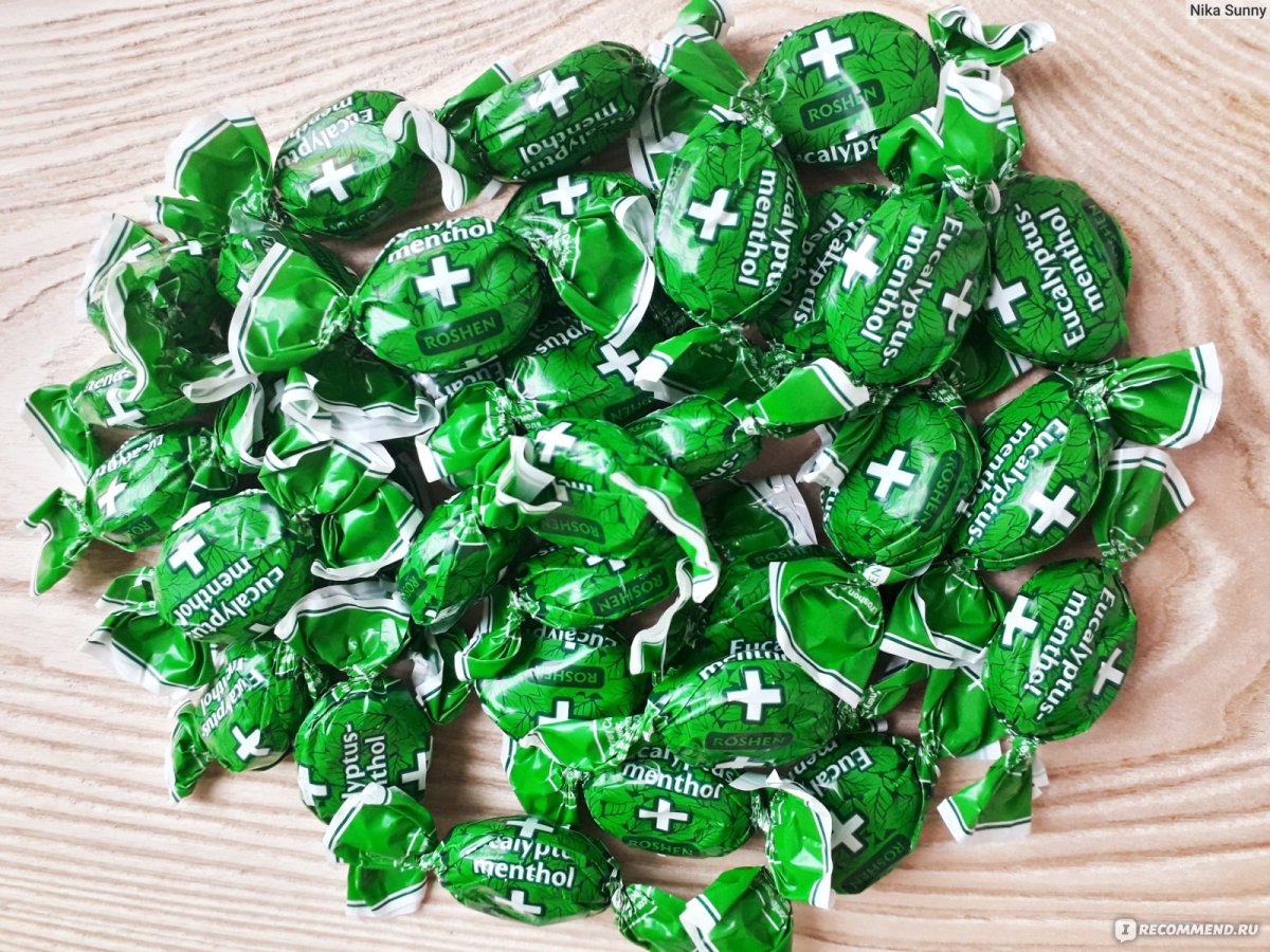 Конфеты Рошен эвкалипт ментол