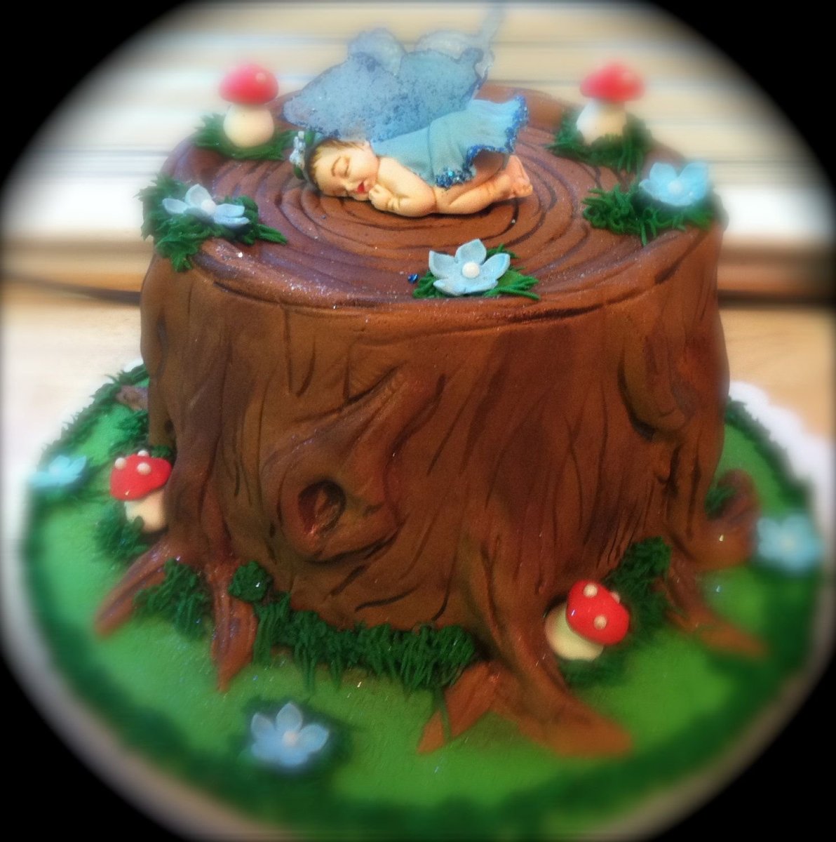 Декор для торта пенек из шоколада