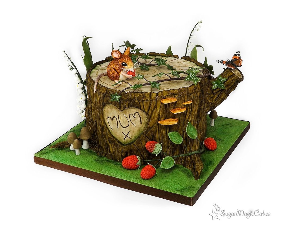 Торт пенек детский