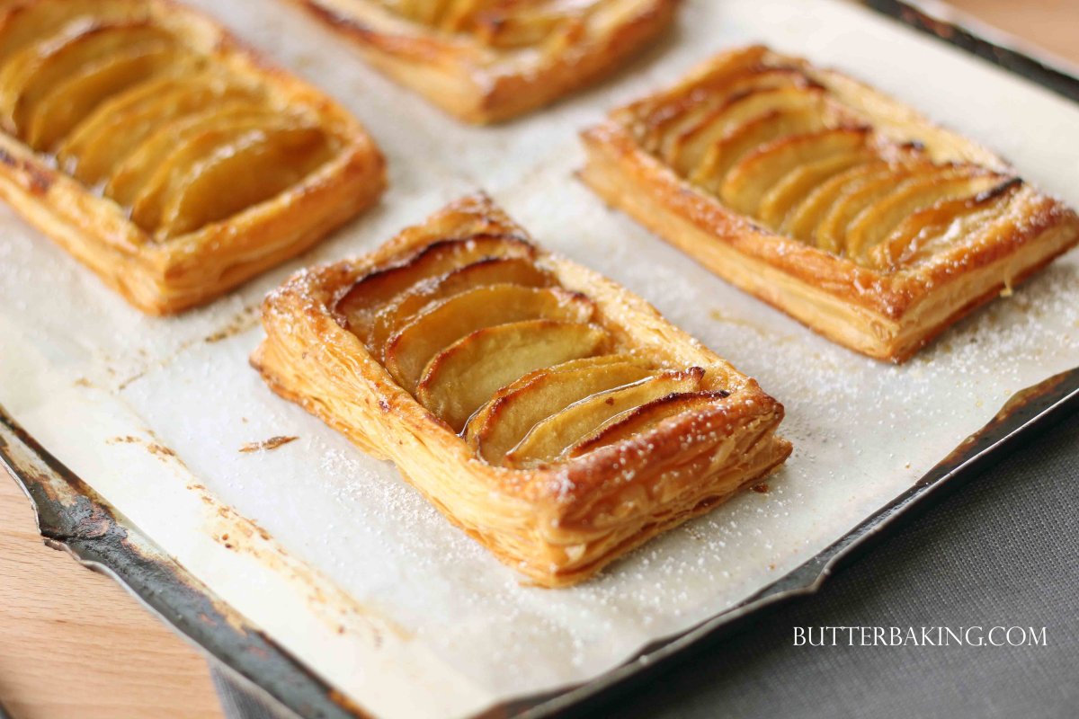 Яблочный пирог слоеное тесто