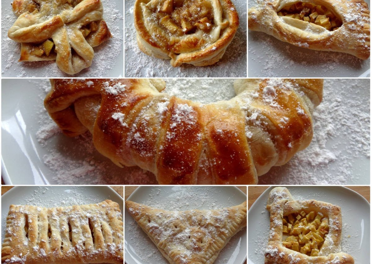 Слойки из дрожжевого теста