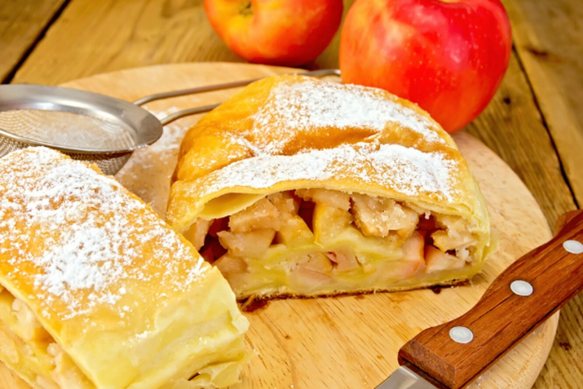 Бездрожжевое тесто для пирога с яблоками