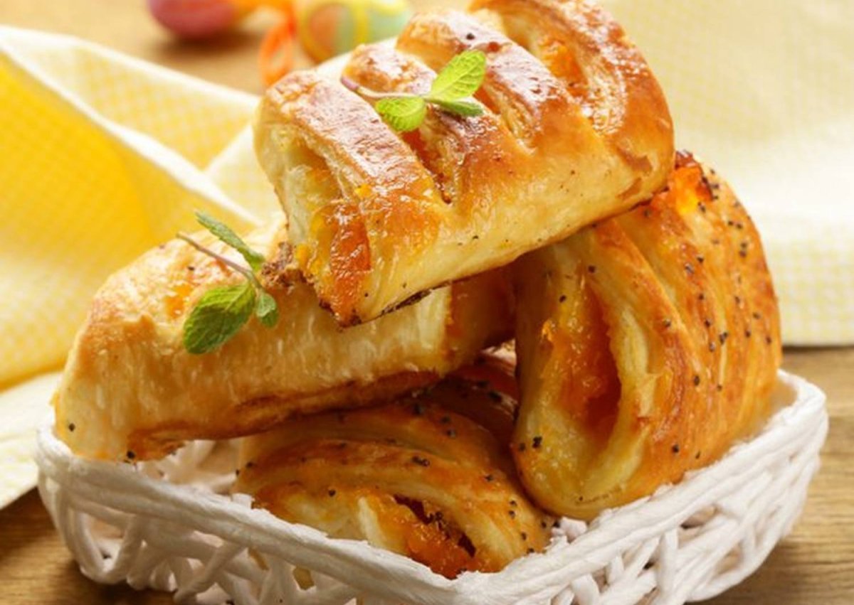 Слойки с мандаринами