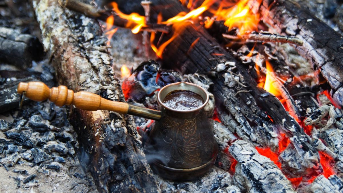 Кофе на углях