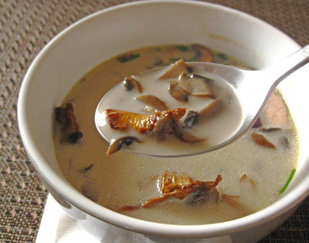 Суп пюре из сухих грибов