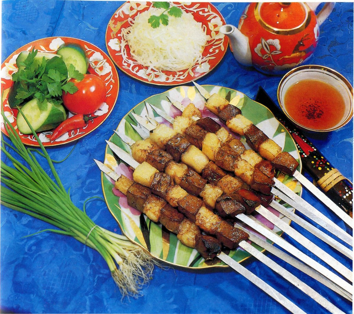 Блюда на день рождения на природе с шашлыками