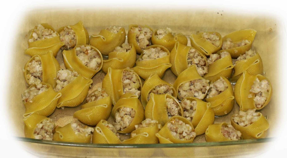Макароны ракушки