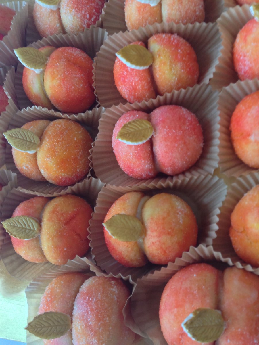 Печенье персики