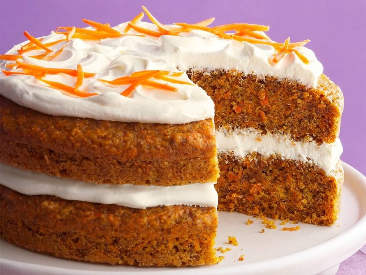 Торт морковный с заварным кремом