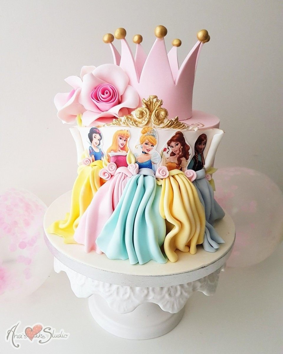 Торт с принцессами диснея