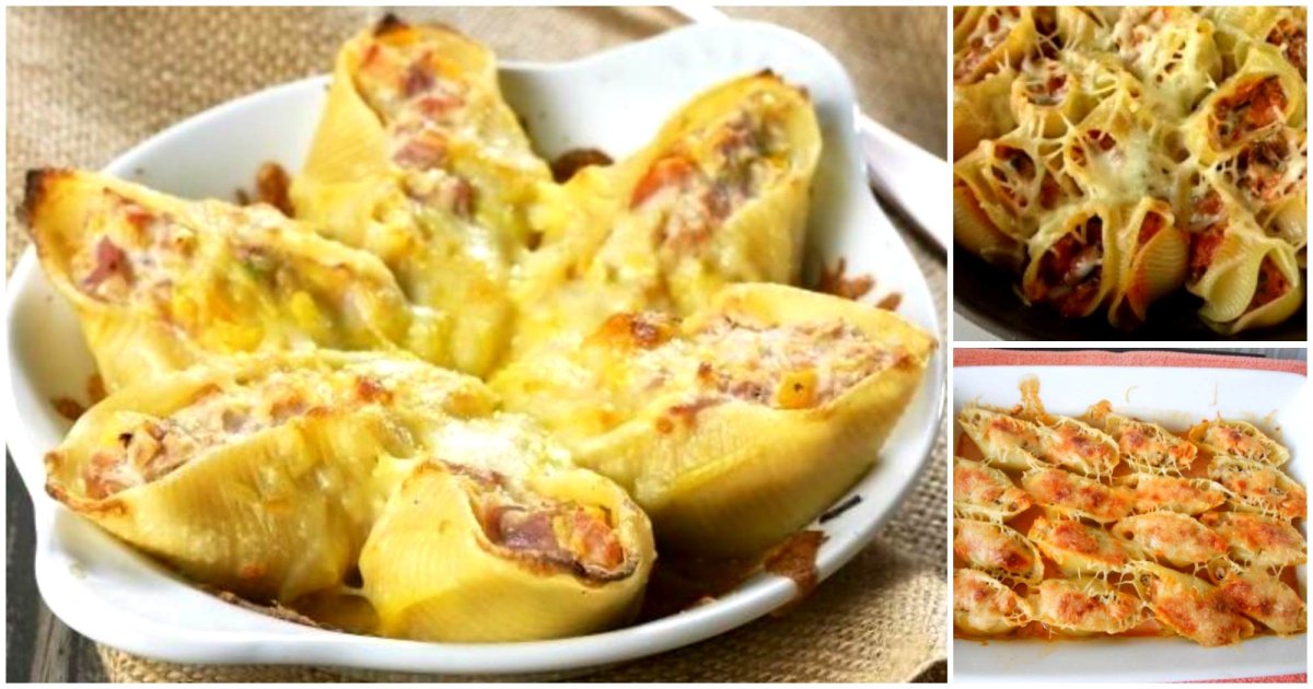 Жюльен в больших ракушках (конкильони)