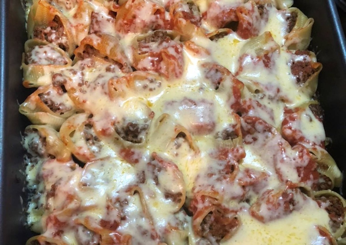 Макароны с фаршем в духовке