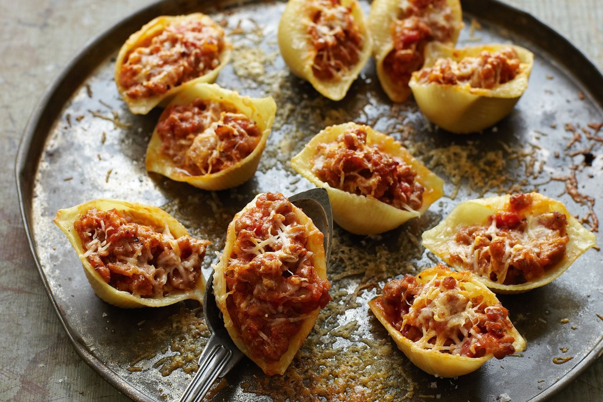 Блюда из макарон ракушек