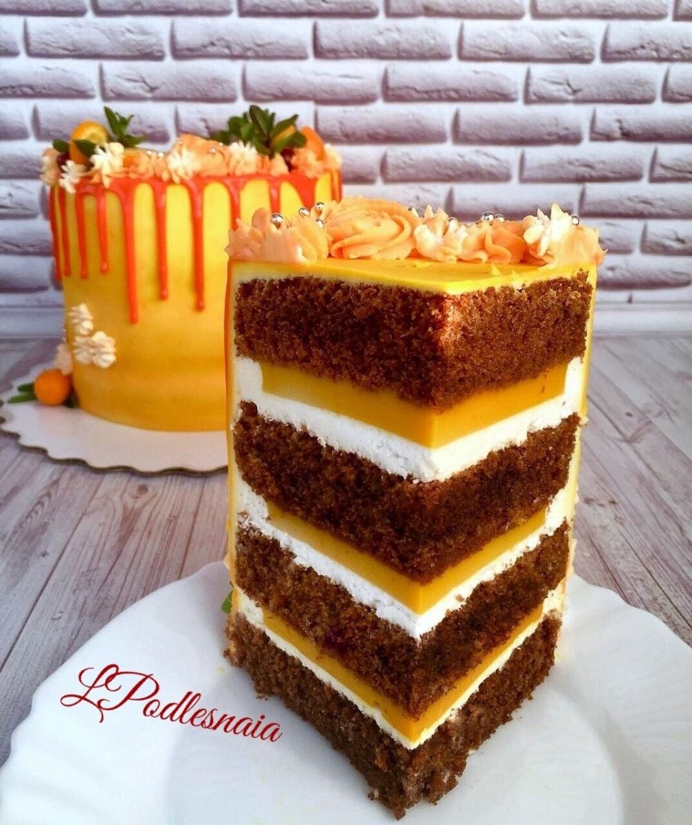 Как приготовить нежный торт из манго