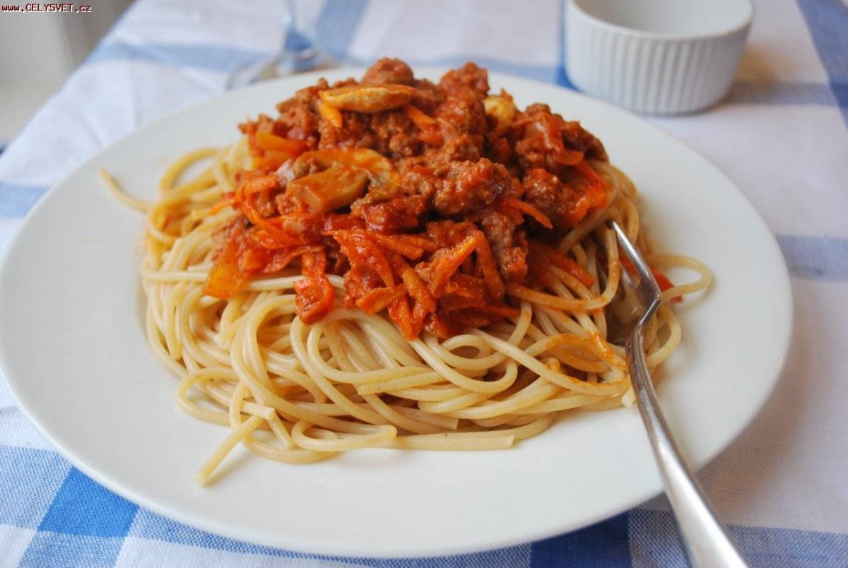 Спагетти болоньезе в сковороде