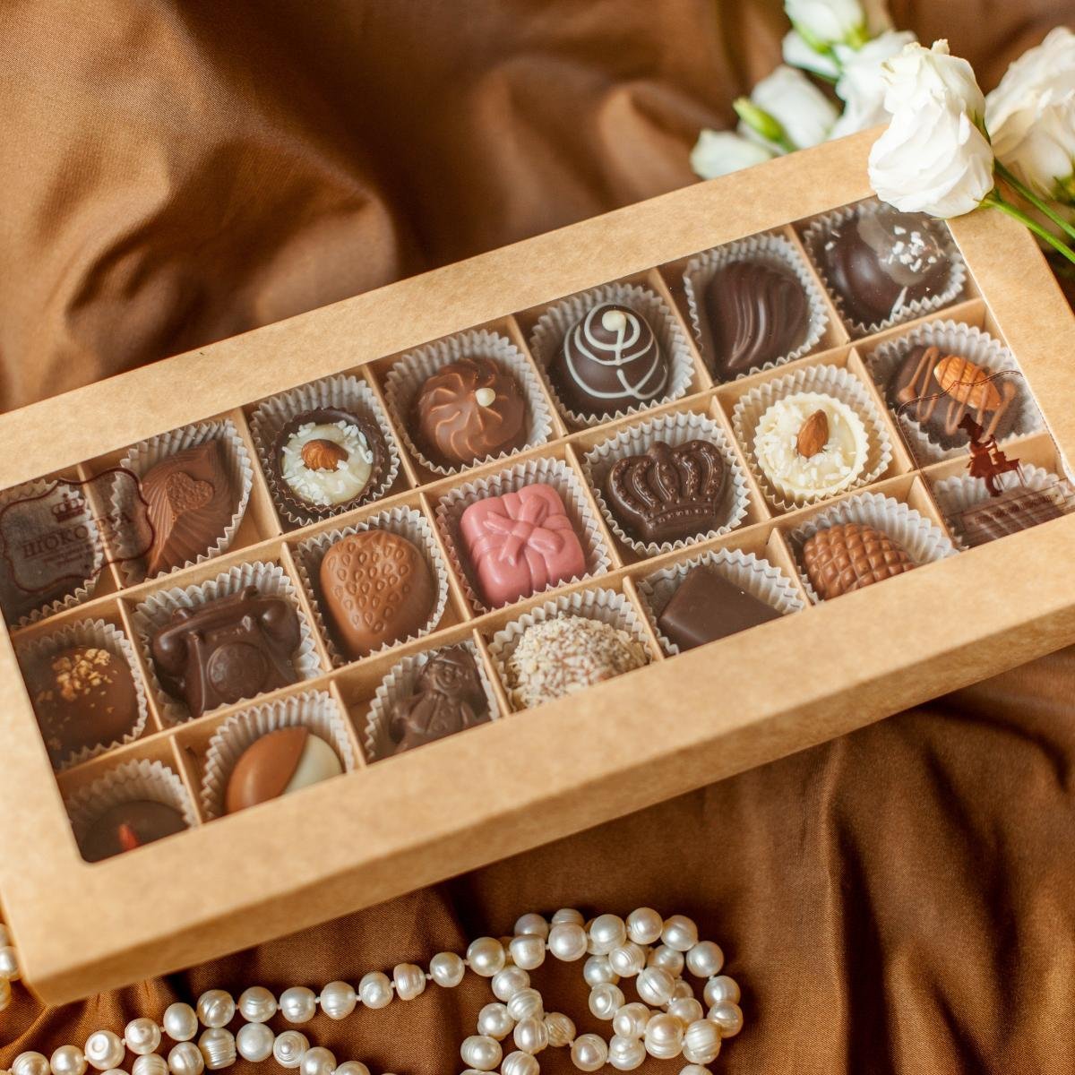 Коллекция шоколадных конфет элегант