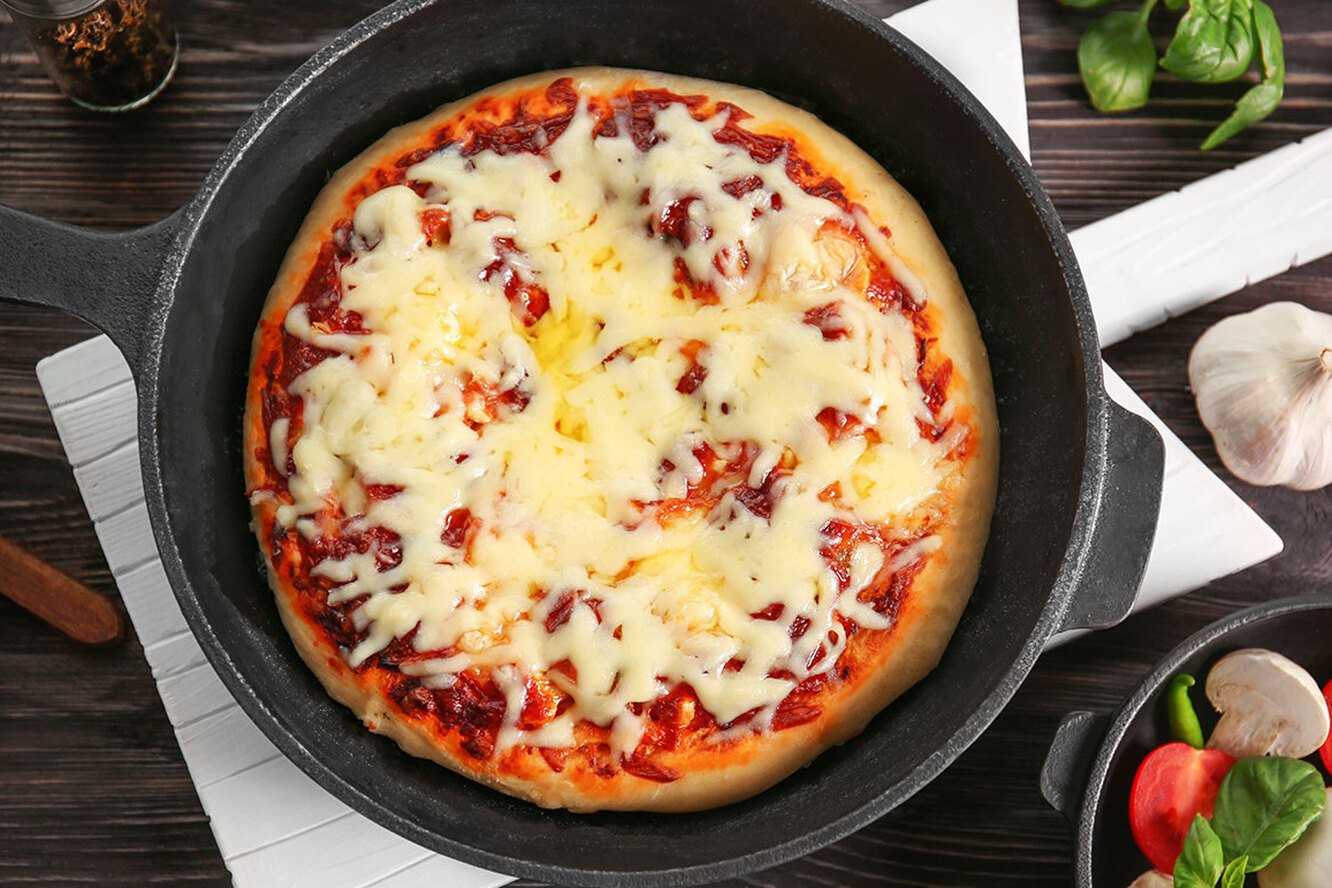 пицца на лаваше в сковороде рецепт фото 105